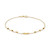 Diamond Infinity & Textured Bead Link Bracelet in 10k Gold