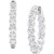 Lab Grown Diamond In & Out  Hoop Earrings (10 ct. t.w.) in 14k White Gold