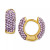 Crystal Pavé Small Huggie Hoop Earrings in 18k Gold-Plated Sterling Silver, 13mm, Created for Macy's