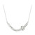 Lab Grown Diamonds Halo Swirl 18" Collar Necklace (1/2 ct. t.w.) in Sterling Silver