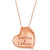 GODIVA x Le Vian® Chocolate Enamel Ganache Heart Pendant Necklace Featuring Chocolate Diamond (1-3/8 ct. t.w.) & Enamel Pavé in 14k Rose Gold