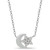 Cubic Zirconia Moon & Star Pendant Necklace in Sterling Silver, 16" + 2" extender, Created for Macy's