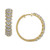 Diamond Chevron Hoop Earrings (1 ct. t.w.) in 10k Gold