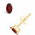 Garnet (1/2 ct. t.w.) Stud Earrings in 14K White Gold or 14K Yellow Gold