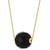 Onyx Solitaire 18" Pendant Necklace in 14k Gold