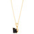 Onyx Square 18" Pendant Necklace in 14k Gold