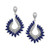 Royalé Bleu by EFFY® Sapphire (6-3/8 ct. t.w.) and Diamond (1/2 ct. t.w.) Drop Earrings in 14k White Gold