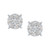 Diamond Cluster Stud Earrings (3/4 ct. t.w.) in 14k White Gold