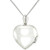 Jade (13mm) & Marcasite Heart Locket 18" Pendant Necklace in Sterling Silver