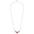 Garnet (2-1/3 ct. t.w.) & White Topaz (3/8 ct. t.w.) V-Shape 17" Statement Necklace in Sterling Silver (Also available in Amethyst, Peridot, Blue Topaz & Citrine)