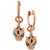 Signature by EFFY® Diamond (3/8 ct. t.w.) and Tsavorite Accent Panther Drop Earrings in 14k Rose Gold