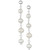 Cultured Freshwater Pearl (5-5-1/2mm) Chain Drop Earrings in Sterling Silver