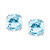 14k White Gold Aquamarine Stud Earrings (3 ct. t.w.)