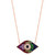 EFFY® Multi-Gemstone (1/3 ct. t.w.) & Diamond (1/20 ct. t.w.) Evil Eye 18" Pendant in 14k Rose Gold