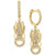 EFFY® Diamond (5/8  ct. t.w.) & Ruby (1/20 ct. t.w.) Dragon Head Drop Earrings in 14k Gold