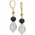 Cultured Freshwater Baroque Pearl (11-14mm) & Onyx Leverback Drop Earrings in 18k Gold-Plated Sterling Silver
