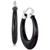 Onyx (30mm) Hoop Earrings in Sterling Silver