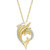 Diamond Dolphin 18" Pendant Necklace (1/4 ct. t.w.) in 14k Gold-Plated Sterling Silver