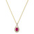 Ruby (1/2 ct. t.w.) & Diamond (1/4 ct. t.w.) Pendant Necklace in 14k Gold