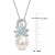 Pink Cultured Freshwater Pearl (9-1/2mm), Pink Sapphire (7/8 ct. t.w.) & Diamond (1/20 ct. t.w.) 17" Pendant Necklace in 14k Rose Gold (Also in White Cultured Freshwater Pearl & Aquamarine)