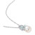 Pink Cultured Freshwater Pearl (9-1/2mm), Pink Sapphire (7/8 ct. t.w.) & Diamond (1/20 ct. t.w.) 17" Pendant Necklace in 14k Rose Gold (Also in White Cultured Freshwater Pearl & Aquamarine)