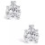White Topaz (5/8 ct. t.w.) and Diamond Accent Stud Earrings in 14K Yellow Gold or 14k White Gold (Also in Pink Topaz)