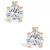 White Topaz (5/8 ct. t.w.) and Diamond Accent Stud Earrings in 14K Yellow Gold or 14k White Gold (Also in Pink Topaz)