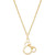 Children's Minnie Mouse Silhouette 15" Pendant Necklace in 14k Gold