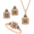 Chocolate by Petite Chocolate Diamond® & Vanilla Diamond® Square Halo Jewelry Collection in 14k Gold, White Gold & Rose Gold