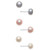 Cultured Freshwater Pearl (8mm) 3-Pc. Set Stud Earrings in Sterling Silver