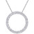 Lab-Created Moissanite Circle 17" Pendant Necklace (2-1/5 ct. t.w.) in 14k White Gold