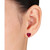 Created Ruby (5 1/2 ct. t.w.) Heart Stud Earrings in Sterling Silver