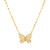 Butterfly Openwork 18" Pendant Necklace in 10k Gold