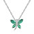 Sapphire (5/8 ct. t.w.) & Diamond Accent Dragonfly 18" Pendant Necklace in Sterling Silver (Also in Emerald & Ruby)