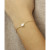 Gemstone Twist Gallery Bracelet in 14k Yellow Gold (Available in Opal, Peridot, Blue Topaz, Amethyst, Garnet & Citrine)