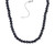 Black Spinel Rondelle Bead Statement Necklace (58-1/8 ct. t.w.) in Sterling Silver, 16" + 2" extender