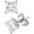 IGI Certified Lab Grown Diamond Princess Stud Earrings (2 ct. t.w.) in 14k White Gold