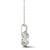 Moissanite Round Halo Pendant (2-1/5 ct. t.w. Diamond Equivalent) in 14k White Gold