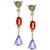 Multi-Sapphire (3/4 ct. t.w.) & Tanzanite (1/2 ct. t.w.) Drop Earrings in 14k Rose Gold