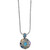 EFFY® Multi-Gemstone Disc 18" Pendant Necklace (6-1/2 ct. t.w.) in Sterling Silver & 18k Gold-Plate