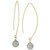 Crystal Pavé Ball Wire Threader Earrings in 14k Gold-Plated Sterling Silver, Created for Macy's