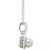 Cultured Freshwater Pearl & Diamond Accent 18" Pendant Necklace in Sterling Silver (Also in Onyx, Turquoise, & Labradorite)