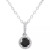 Cultured Freshwater Pearl & Diamond Accent 18" Pendant Necklace in Sterling Silver (Also in Onyx, Turquoise, & Labradorite)