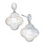 Mother-of-Pearl Clover Drop Earrings in Sterling Silver