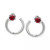Cubic Zirconia Front & Back Hoop Earrings, Created for Macy's
