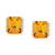 Citrine (4-1/3 ct. t.w.) & Diamond (1/10 ct. t.w.) Stud Earrings in 14k Gold