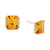 Citrine (4-1/3 ct. t.w.) & Diamond (1/10 ct. t.w.) Stud Earrings in 14k Gold