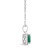 Sapphire (5/8 ct. t.w.) and Diamond Accent Pendant Necklace in Sterling Silver (Also Available in Emerald)
