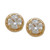 Children's Round Cubic Zirconia Stud Earrings in 14k Gold