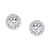 IGI Certified Lab Grown Diamond Halo Stud Earrings (1 ct. t.w.) in 14k White Gold